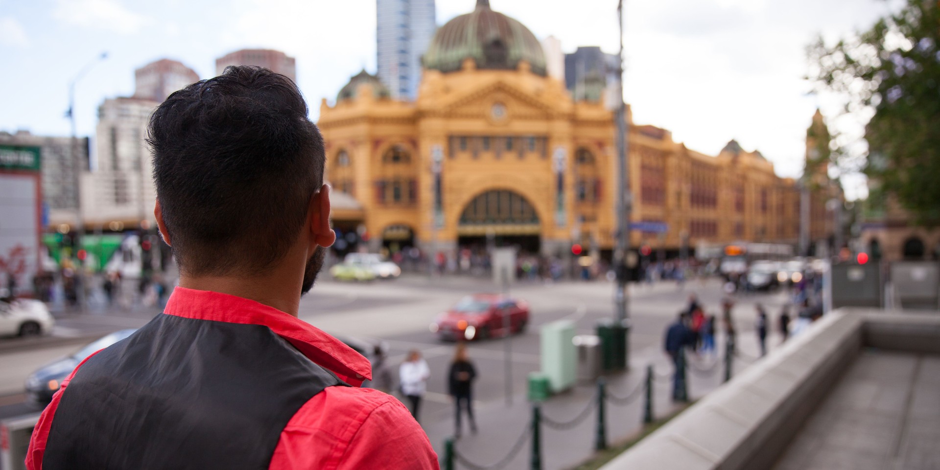 Looking Across to Flinders Street Station