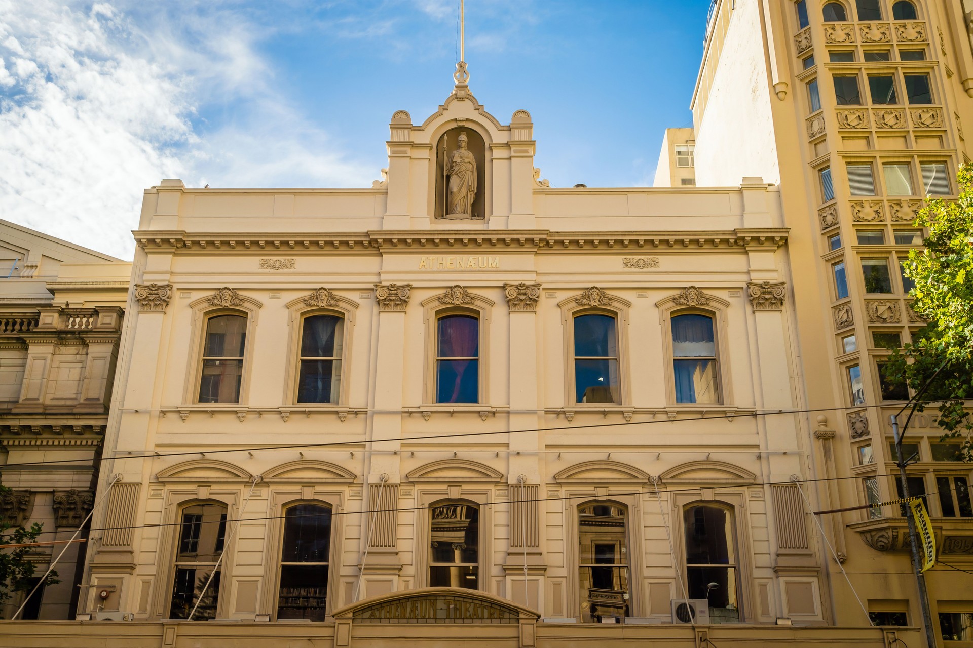Athenaeum in Collins street in Melbourne, Victoria, Australia